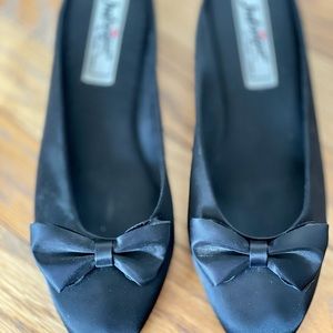 Vintage Daniel Green, Boudoir Wedge Slipper, Bow